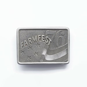 Vintage Farmfest 76 Belt Buckle image 1