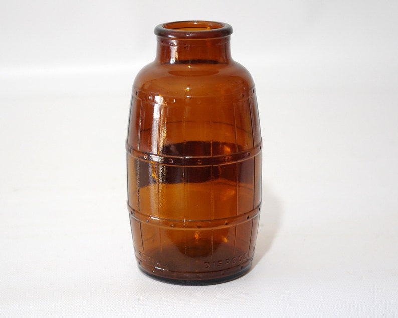 Vintage Schmidt Beer Barrel Bottle Wide Mouth Brown Amber Etsy