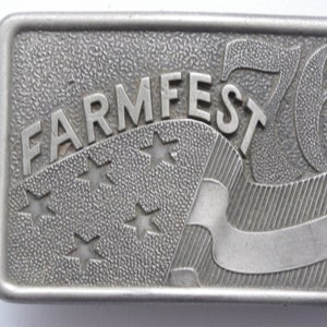 Vintage Farmfest 76 Belt Buckle image 2
