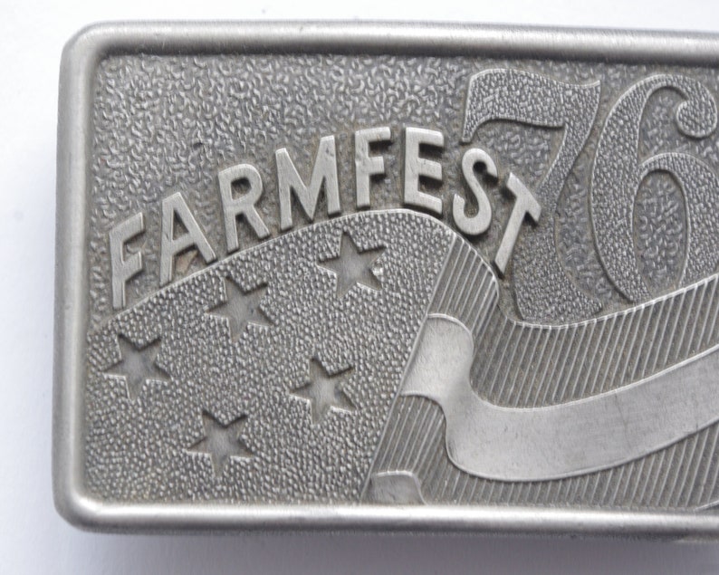 Vintage Farmfest 76 Belt Buckle image 2