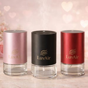 LuvAir waterloze etherische-olieverspreider voor thuis, op batterijen, aromatherapie, optionele premium natuurlijke oliegeur.