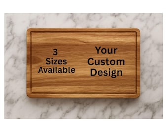 Personalized Acacia Wood Charcuterie Cutting Board Custom Engraved Gift