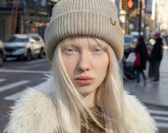 Undercontrol Short Cuffed Knit Beanie for Men & Women, Fisherman Watch Cap, Minimalist Winter Skull Cap, Soft Ribbed Short Beanie, Gift