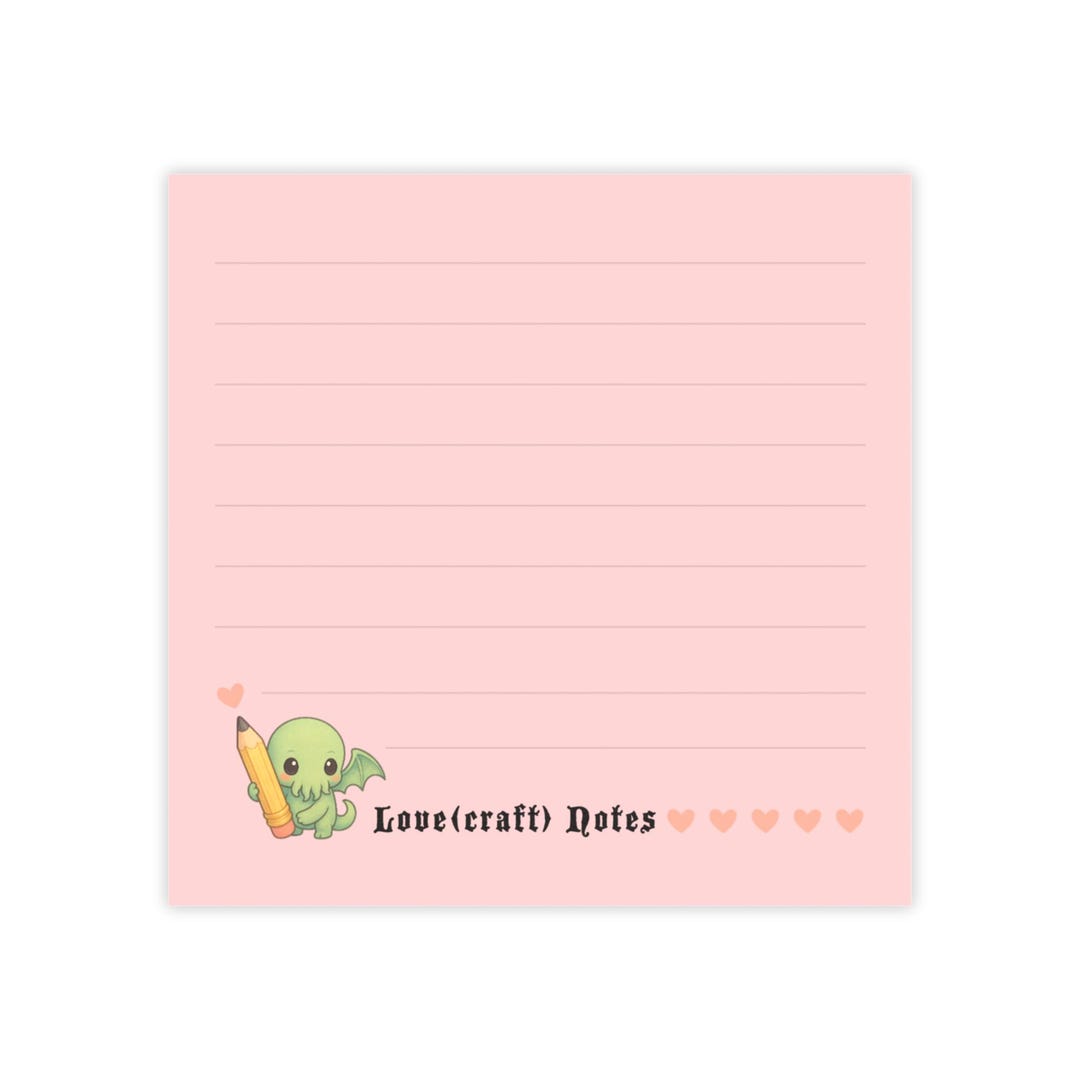 Love(craft) Notes - Chibi Cthulhu Sticky Notepad - Etsy