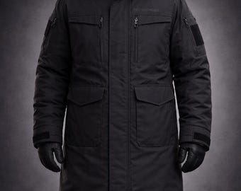 Parka larga de invierno negra LumaFonds® No Worries Trust Build Release