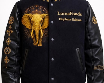 Chaqueta universitaria LumaFonds® Crown Limited 963 "Elephant" — Edición limitada (300 piezas)