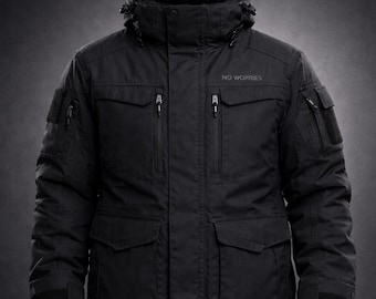 Chaqueta corta de invierno negra LumaFonds® No Worries Trust Build Release