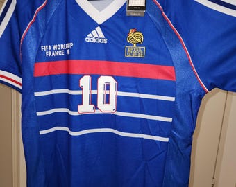 Maillot Zidane 1998 France home vintage