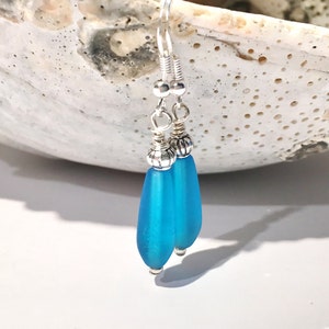 Beach Jewelry, Ocean Jewelry, Sea Glass Jewelry, Beach Glass Jewelry, Ocean Earrings, Sea Glass Earrings, Beach Glass Earrings image 1