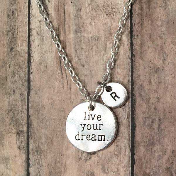 Personalized Graduation Gift for Her Graduation Necklace Graduation Gift for Her Graduation Gifts for Best Friend Live Your Dream Necklace