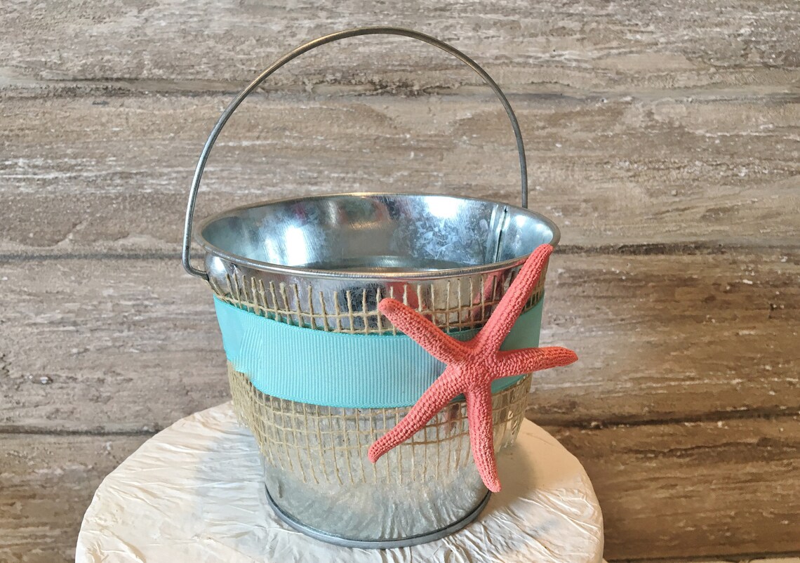 Beach Wedding Sand Pail Beach Bucket Favor Beach Wedding Etsy