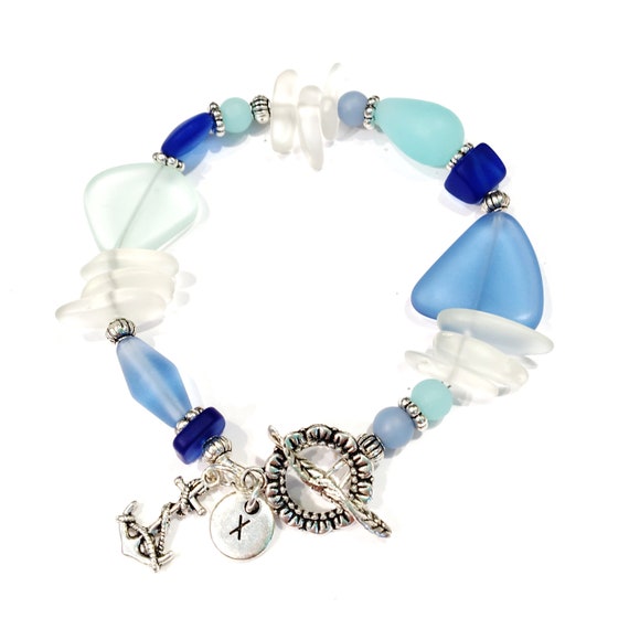 ocean glass bracelet