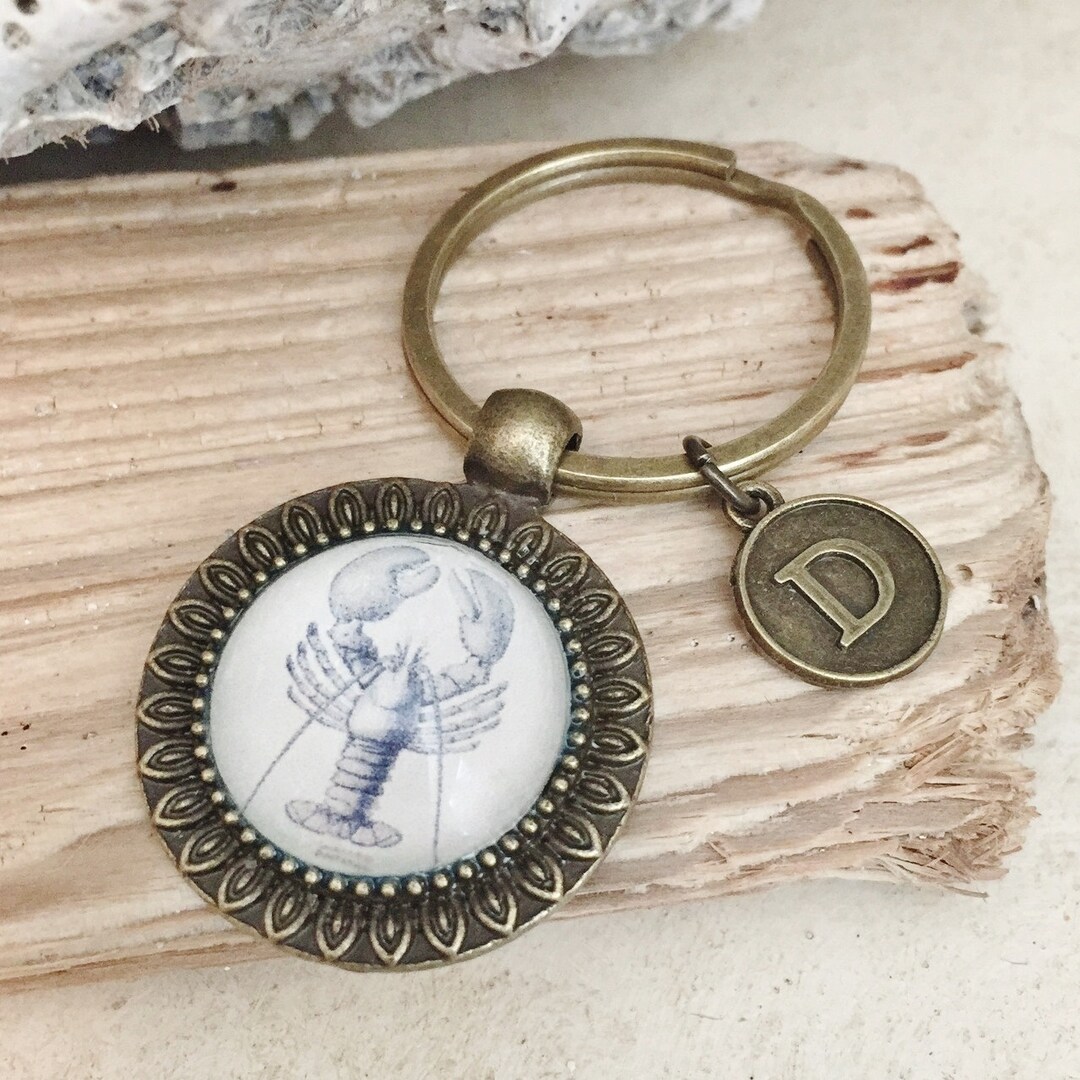 Personalized Lobster Keychain, Lobster Boil Party Favors, Lobster Gifts