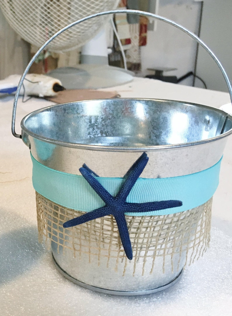 Beach Wedding Sand Pail Beach Bucket Favor Beach Wedding Etsy