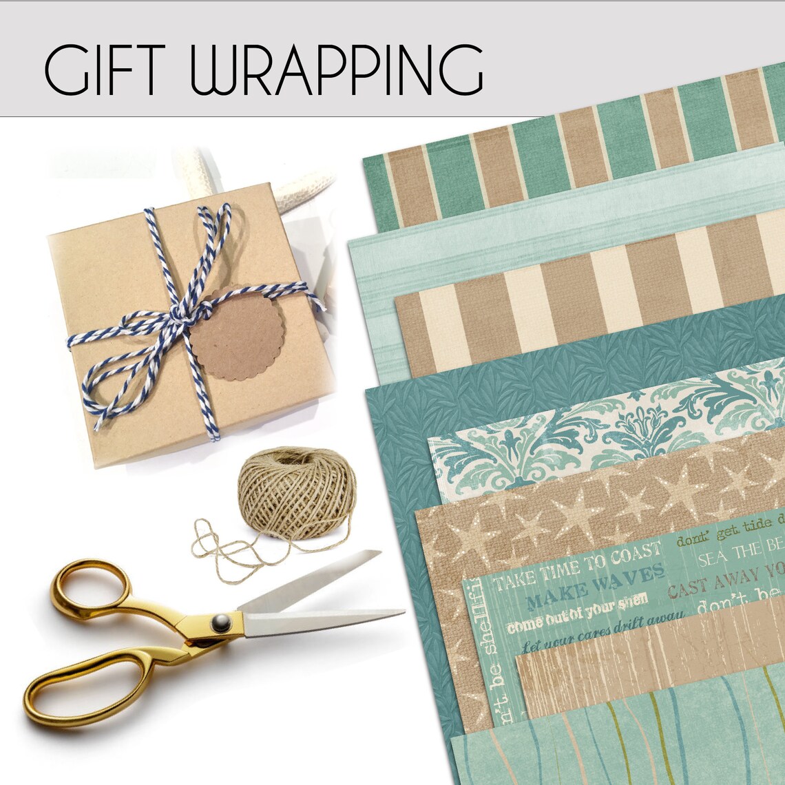 Gift Wrap Option Gift Wrapping Service Gift Wrap Add On Etsy