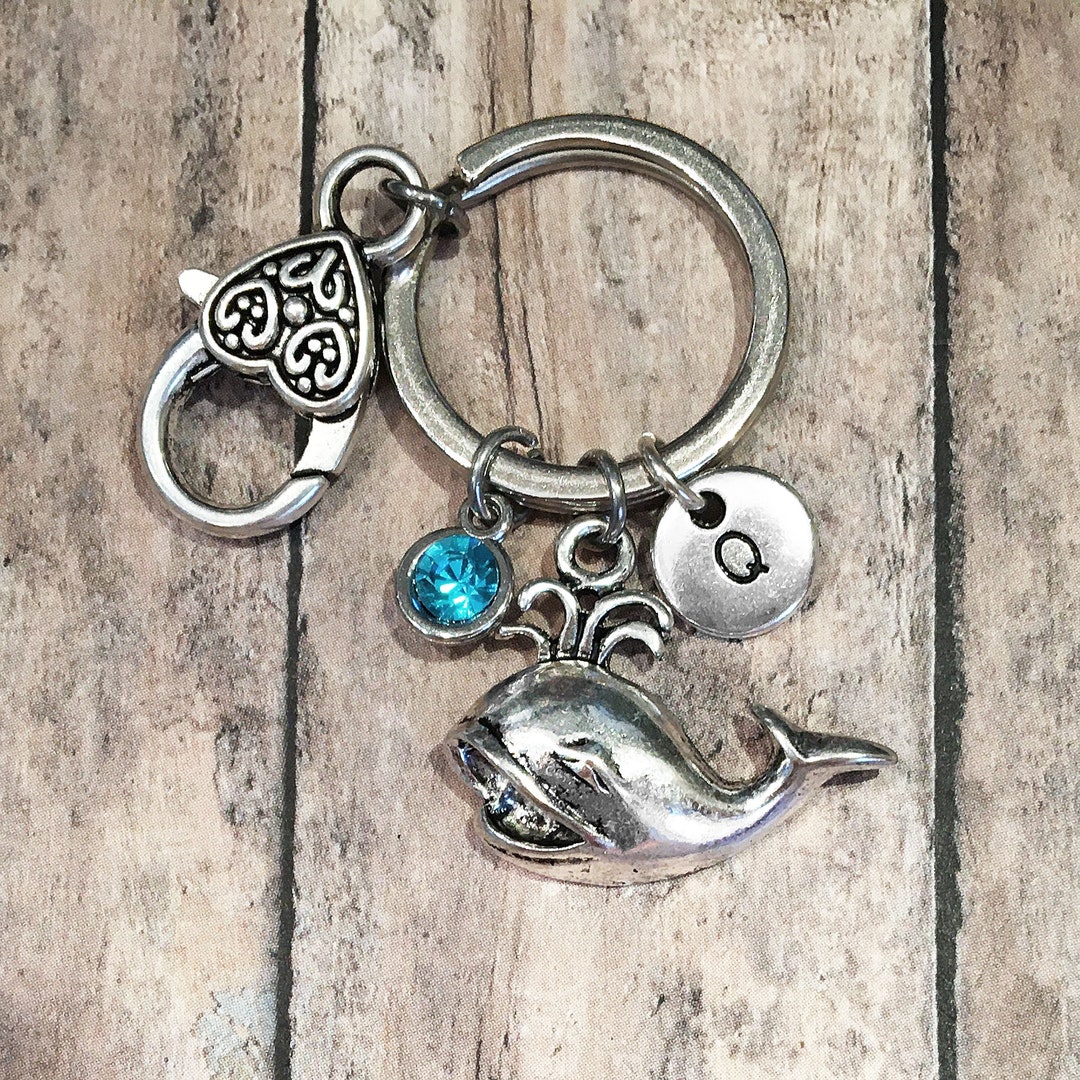 Whale Keychain, Whale Gift, Personalized Keychains for Kids, Sea Animal