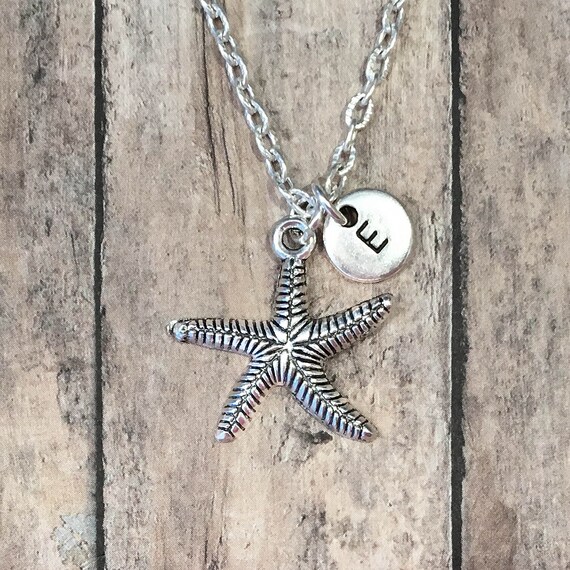 Starfish Shell Necklace Starfish Jewelry Starfish Necklace Silver Starfish Gift Starfish Pendant Necklace Beach Charm Necklace Women Etsy