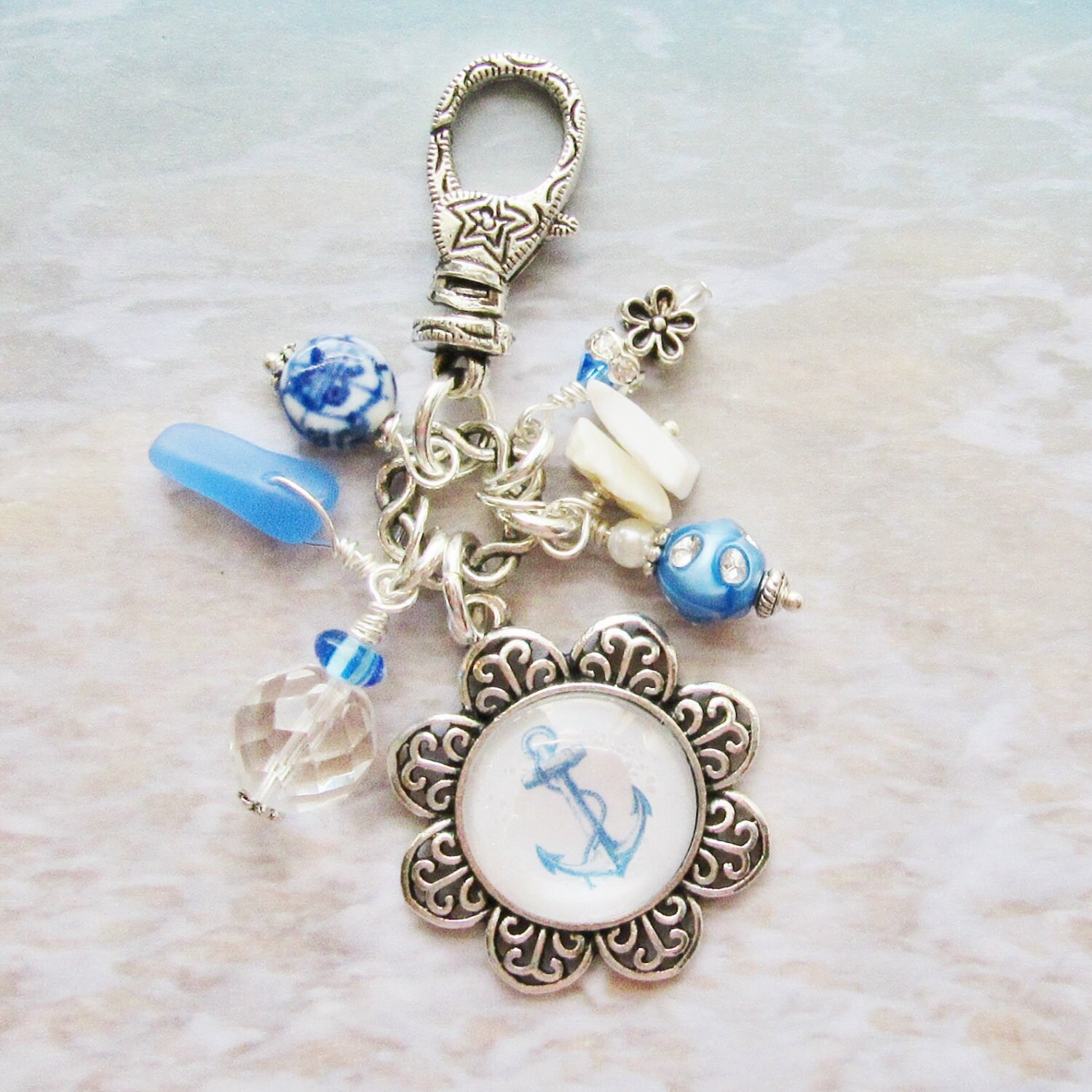 Anchor Zipper Pull Charm; Nautical Charm Clip On Purse, Boot, Bag or  Backpack Charm Key Chain,Boat Lover Gift Idea,Zipper Pull, Perfect for  Necklaces