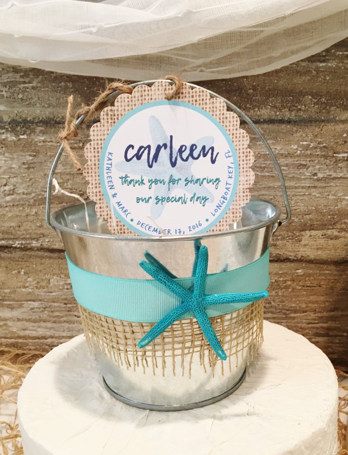 Beach Wedding Sand Pail Favors Destination Wedding Favor