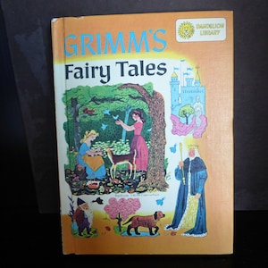 1967 - Dandelion Library 2 in 1 book: Grimms Fairy Tales and Babar the King