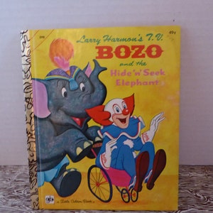 Bozo and the Hide &#39;n&#39; Seek Elephant 1975 - a little golden book