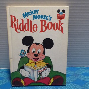 Mickey Mouse's Riddle Book - Disney 1972