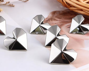 Silber Herz Messing Knäufe, Knäufe