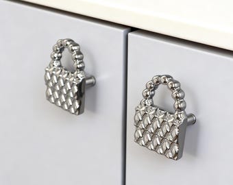 Silber Handtasche Knauf, Messing Knäufe