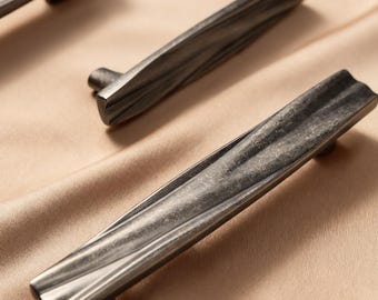 Antik Silber Griff, Messing Schubladenknäufe, Textur Schrankgriffe