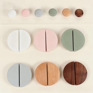 Wooden Cupboard Knobs, Suction Cup Pull, Knobs Stick on without Leaving Marks