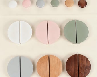 Schrankknöpfe aus Holz, Saugnapf Knäufe zum Aufkleben ohne Abdrücke zu hinterlassen