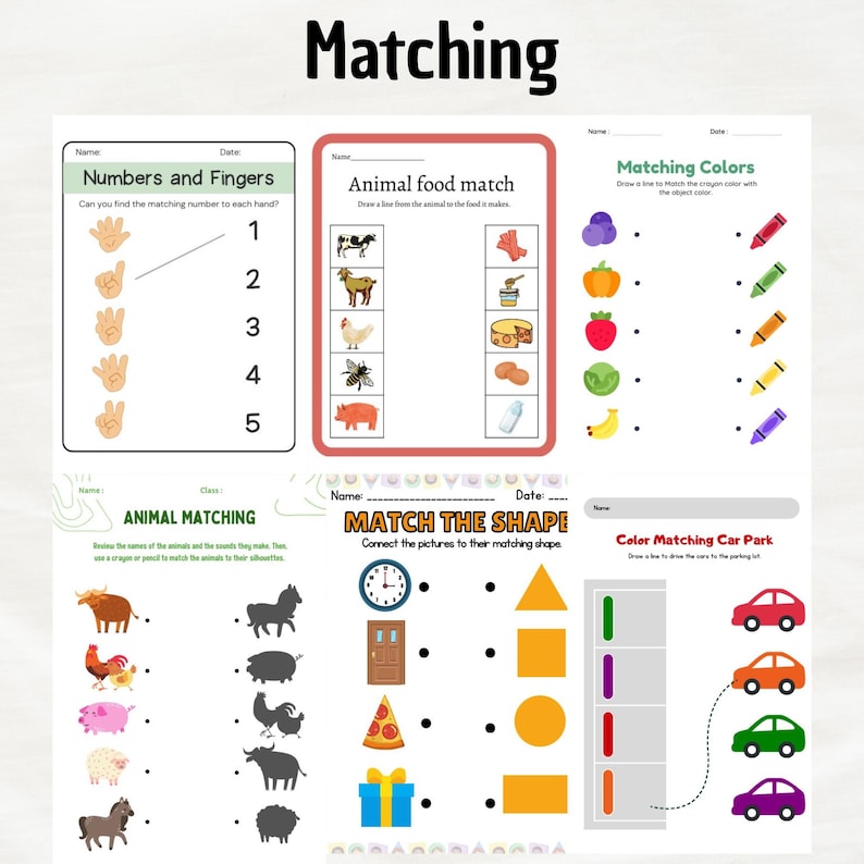 Kids Printable Worksheets for Fun Learning - Etsy