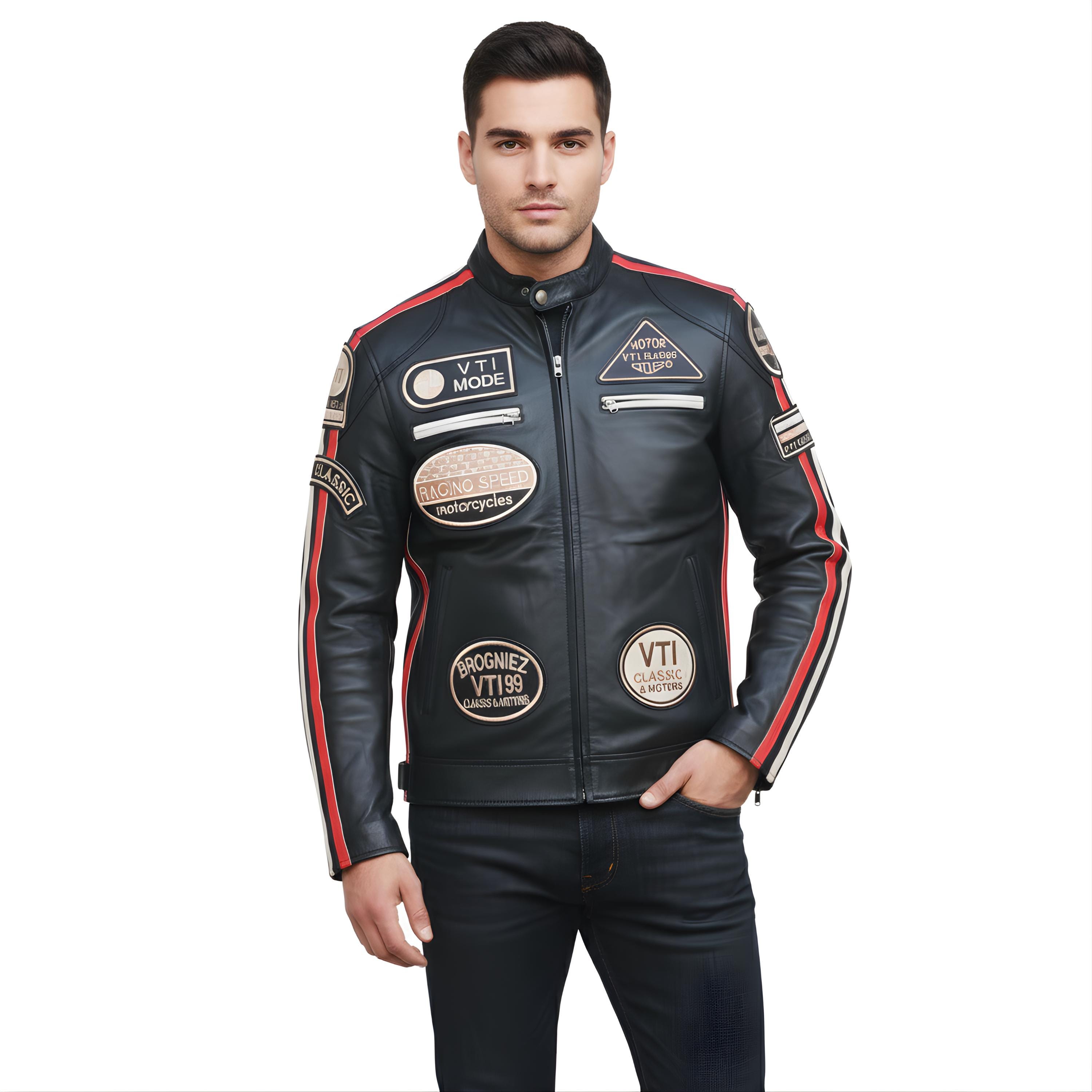 Marlboro Leather Racing Jacket