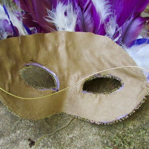 Peacock blue Masquerade Collectible Mask image 5