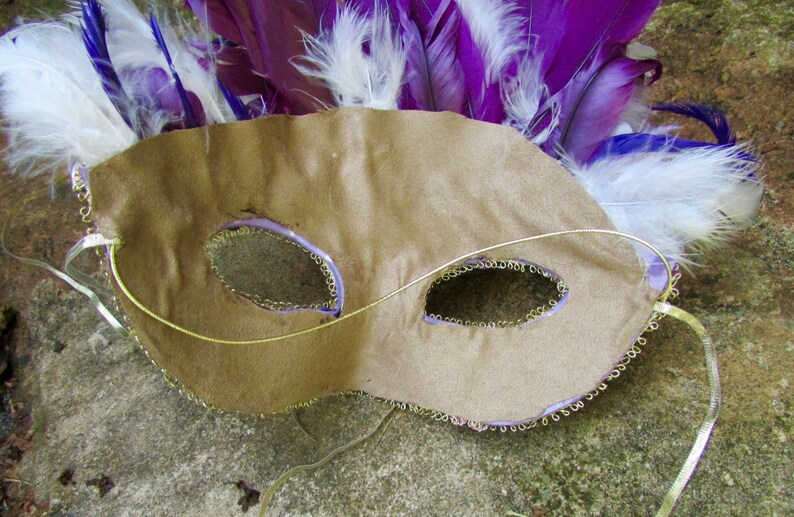 Peacock blue Masquerade Collectible Mask image 5