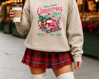 Disney Merry Christmas Sweatshirt, Mickey Christmas Sweatshirt, Disney Family Matching Sweatshirt, Disney Verry Merry Christmas 2025 Sweat