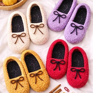 Crochet Slippers Pattern PDF | Easy Unisex Indoor House Shoes | Kitchen Wears | Beginner Friendly | Sizes S, M & L | Perfect Gift For Easter