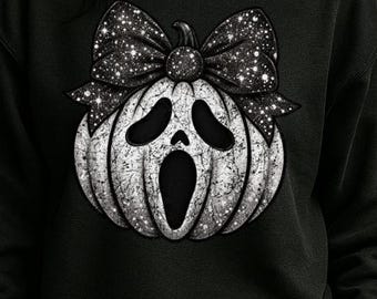 Paquete PNG de lazo de calabaza fantasma, estilo grunge y limpio para descarga digital