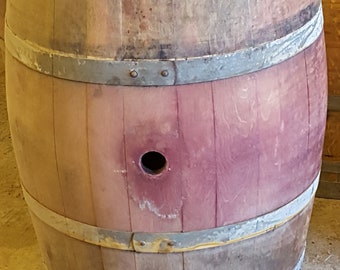 Wine Barrel solid oak from a Napa Valley Winery FREE SHIPPING!