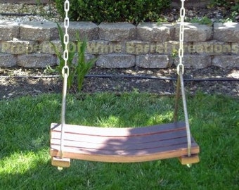 Porch Swing, Tree Swing Made From Wine Barrel Staves By Wine Barrel Creations