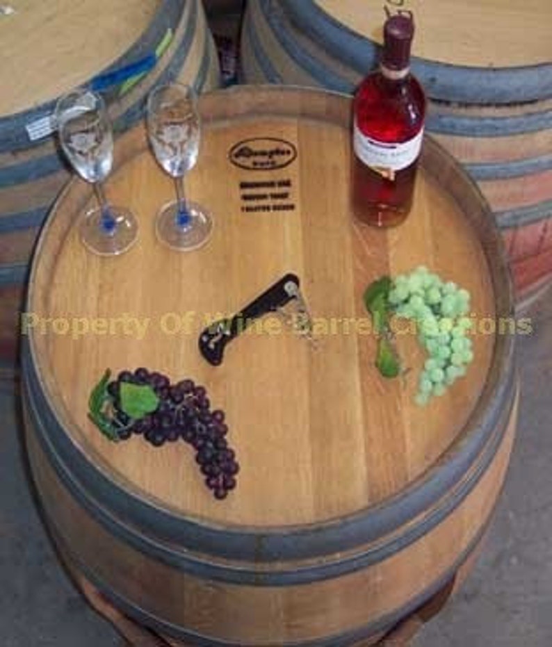 Wine Barrel solid oak from a Napa Valley Winery FREE SHIPPING image 3