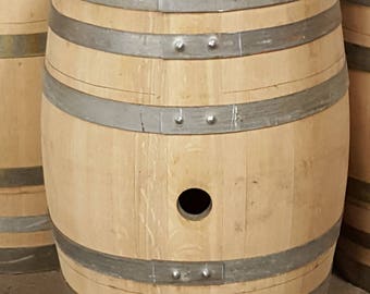 15 Gal. Oak Keg, Wine Barrel for display, side table, end table 24"H x 18"W x 18"D