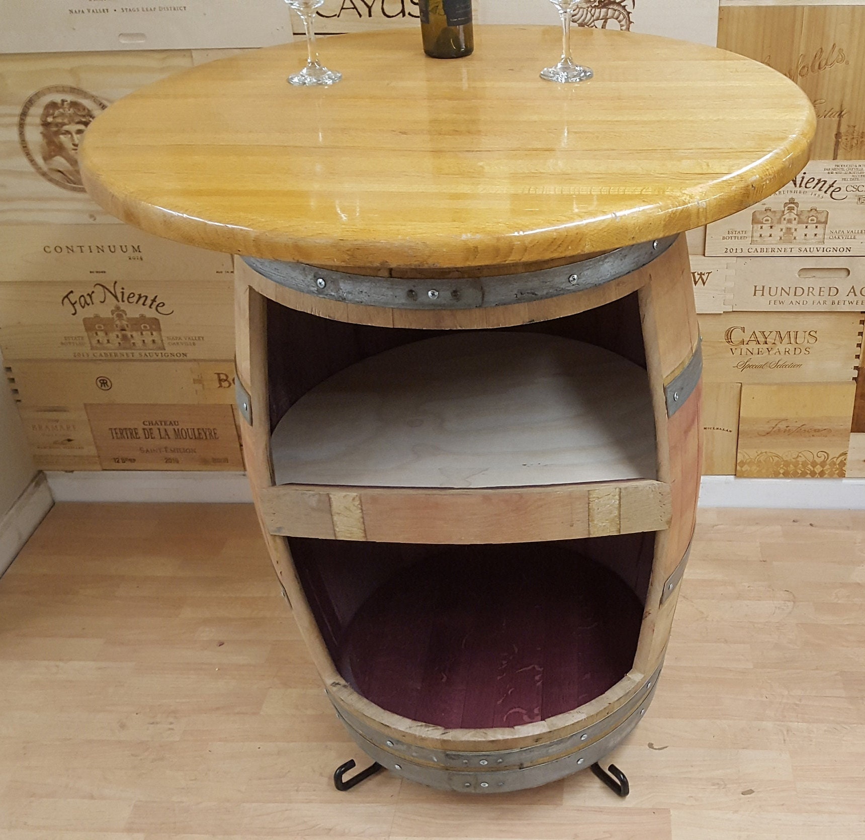 Wine Barrel Stand or Base for Full Wine Barrel or Half Planter Etsy