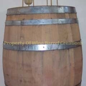 Wine Barrel solid oak from a Napa Valley Winery FREE SHIPPING image 2