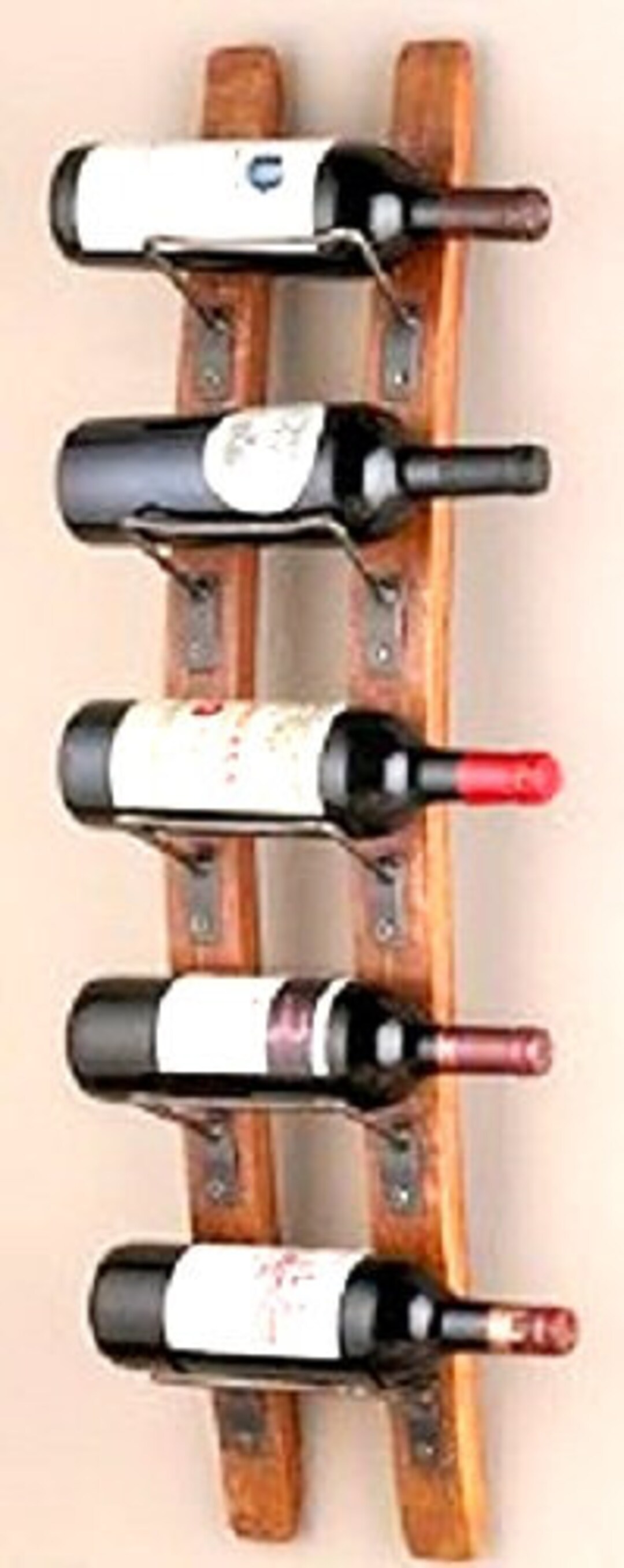 Wine Barrel Stave Wine Bottle Rack Wall Mount Bottle Rack Etsy