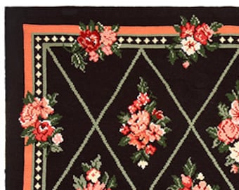 Stunning Arraiolos Needlepoint Rug from Portugal