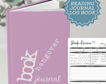Book Hangover Journal for Book Lovers Reading Review and Log Notebook Bibliophile Gift Idea Aesthetic Journal for Readers Bookish Stationery