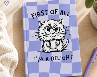 Funny Sarcastic Cat Journal Cat Lover Gift Lover Gift for Readers Notebook for Women Writing Journal with Attitude Notebook Cute Stationery