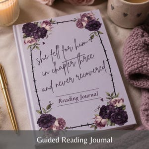 Dark Romance Reading Journal for Romantasy Readers She Fell for Him in Chapter Three and Never Recovered Booktok Merch Log Book Lover Gift
