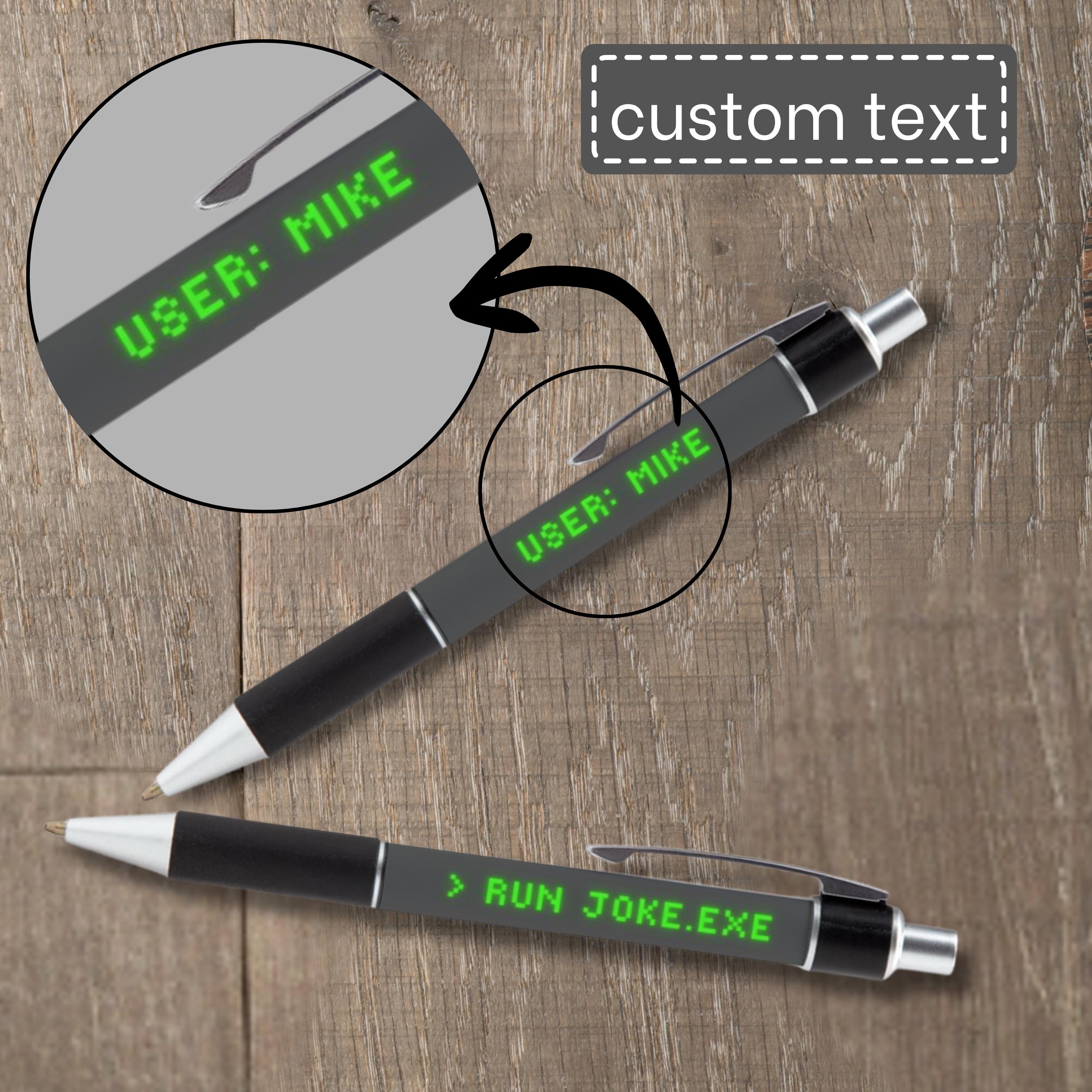 Personalized Tech Pen for Dad Custom Name Programmer Funny IT Gift for ...